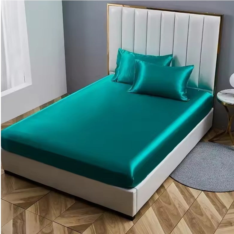Luxury Satin Bed Sheet Set Queen King